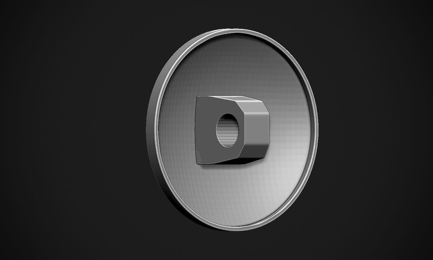 Palm Coat Button 3D print model_12