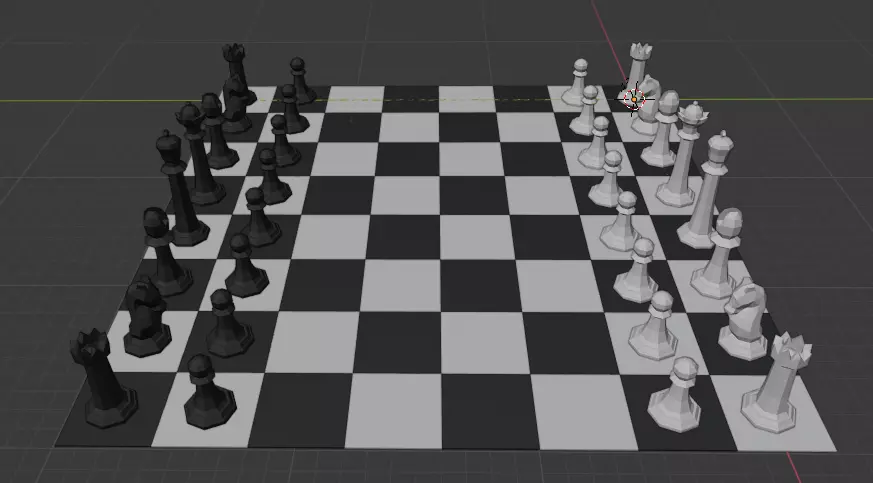 Chess Board Free low-poly 3D model