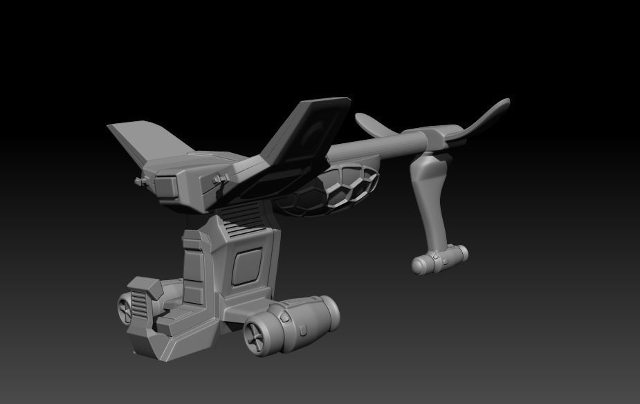 Turtle Blimp 1987 Ninja Turtles  3D print model_4