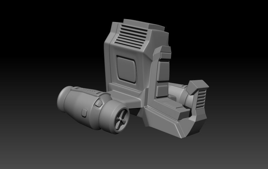 Turtle Blimp 1987 Ninja Turtles  3D print model_1