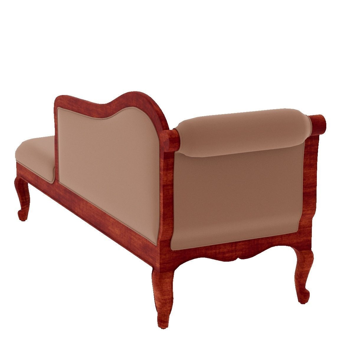 chaise lounger sofa Low-poly 3D model_9