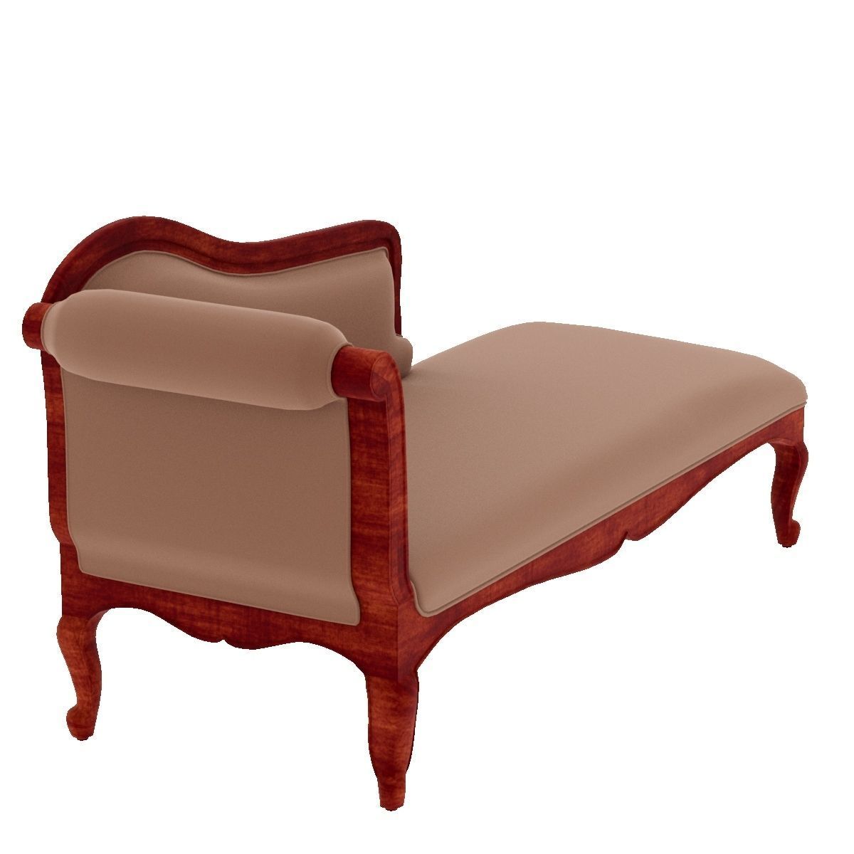 chaise lounger sofa Low-poly 3D model_10