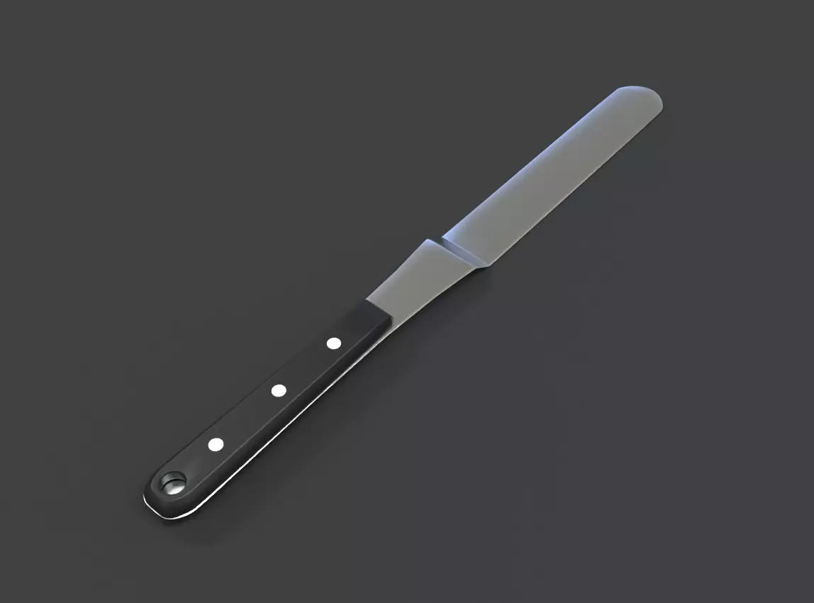 Pizza Knife 3D Model Low-poly 3D model_1