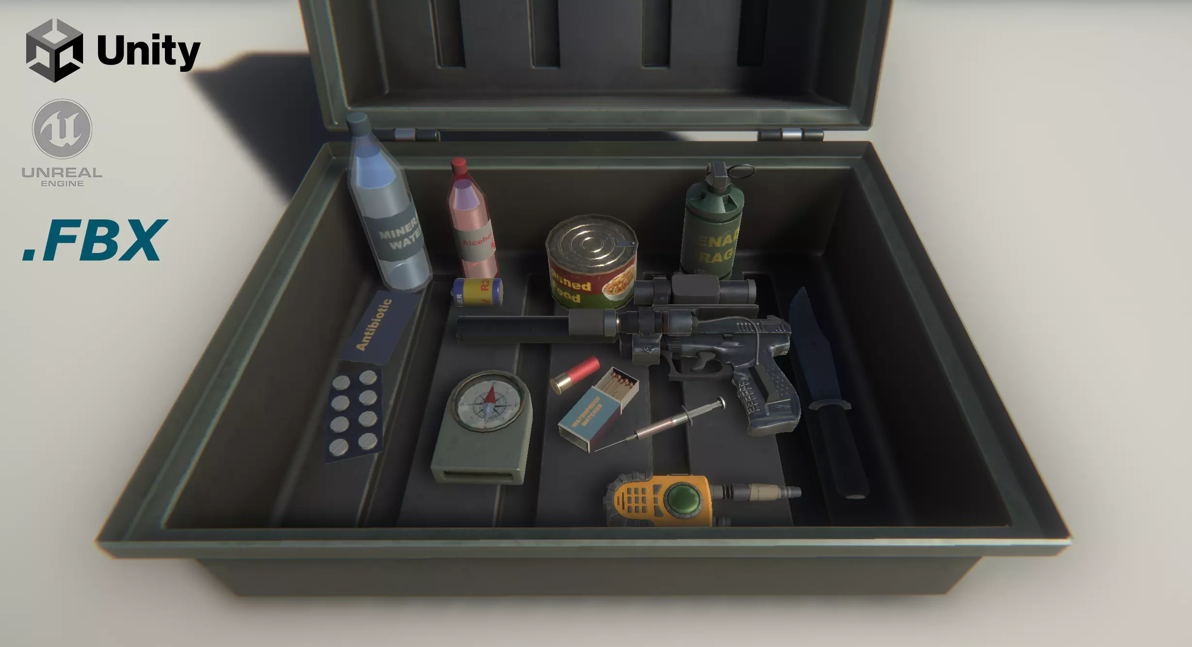 Survivor Model Pack Low-poly 3D model_0