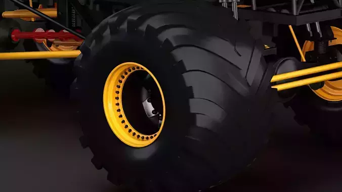 Monster Truck School Bus wheel