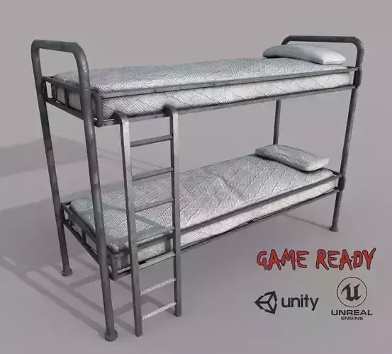 Old Bunk Bed Mattress and Pillows