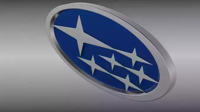 Subaru logo 3D model