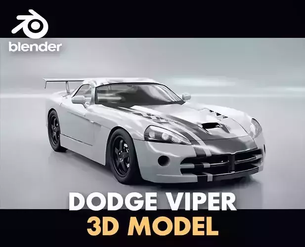 Dodge viper srt10 coupe 2008 3D model