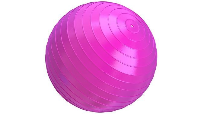 Yoga Ball Pink 3D model