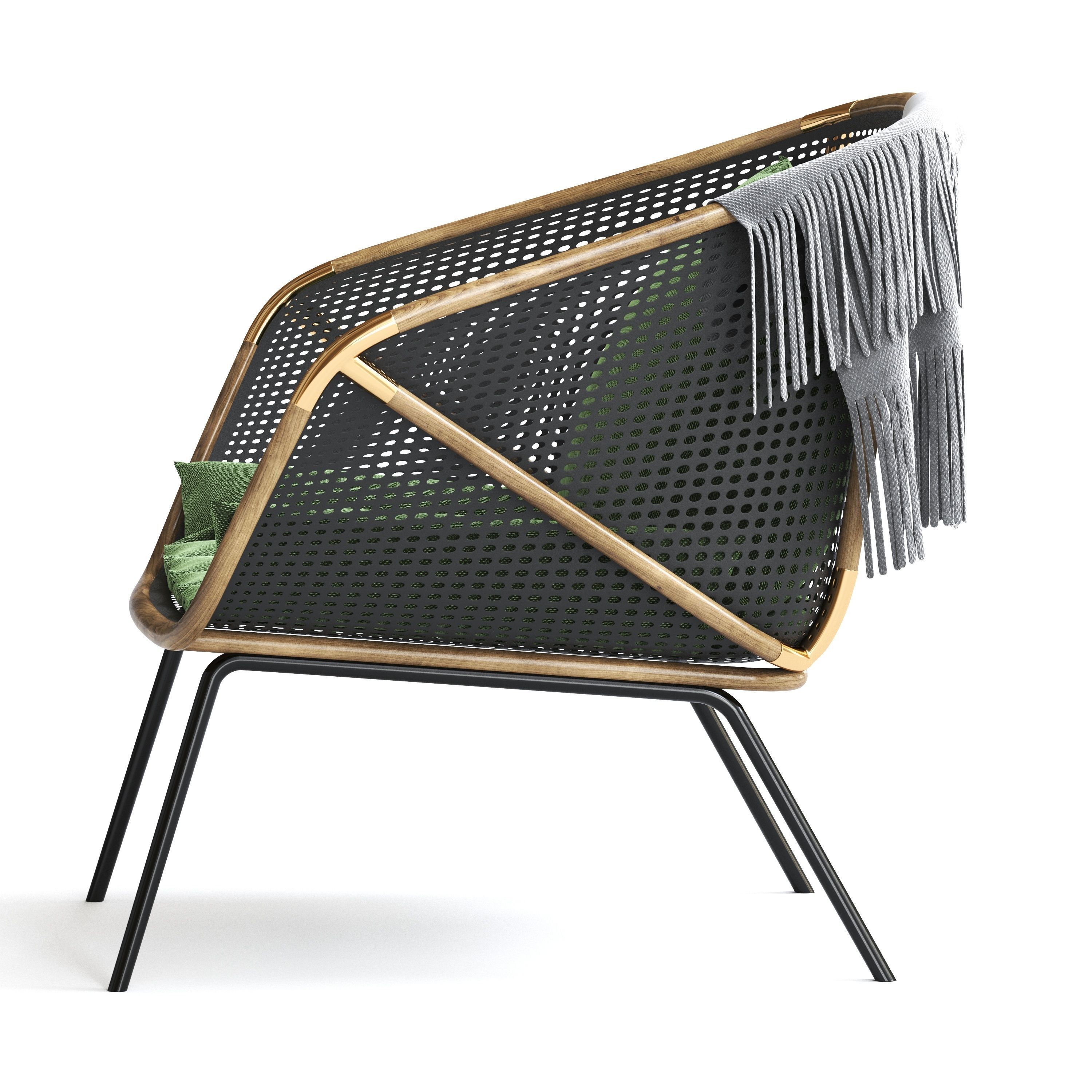 Sunday Lounge Chair 3D model_2