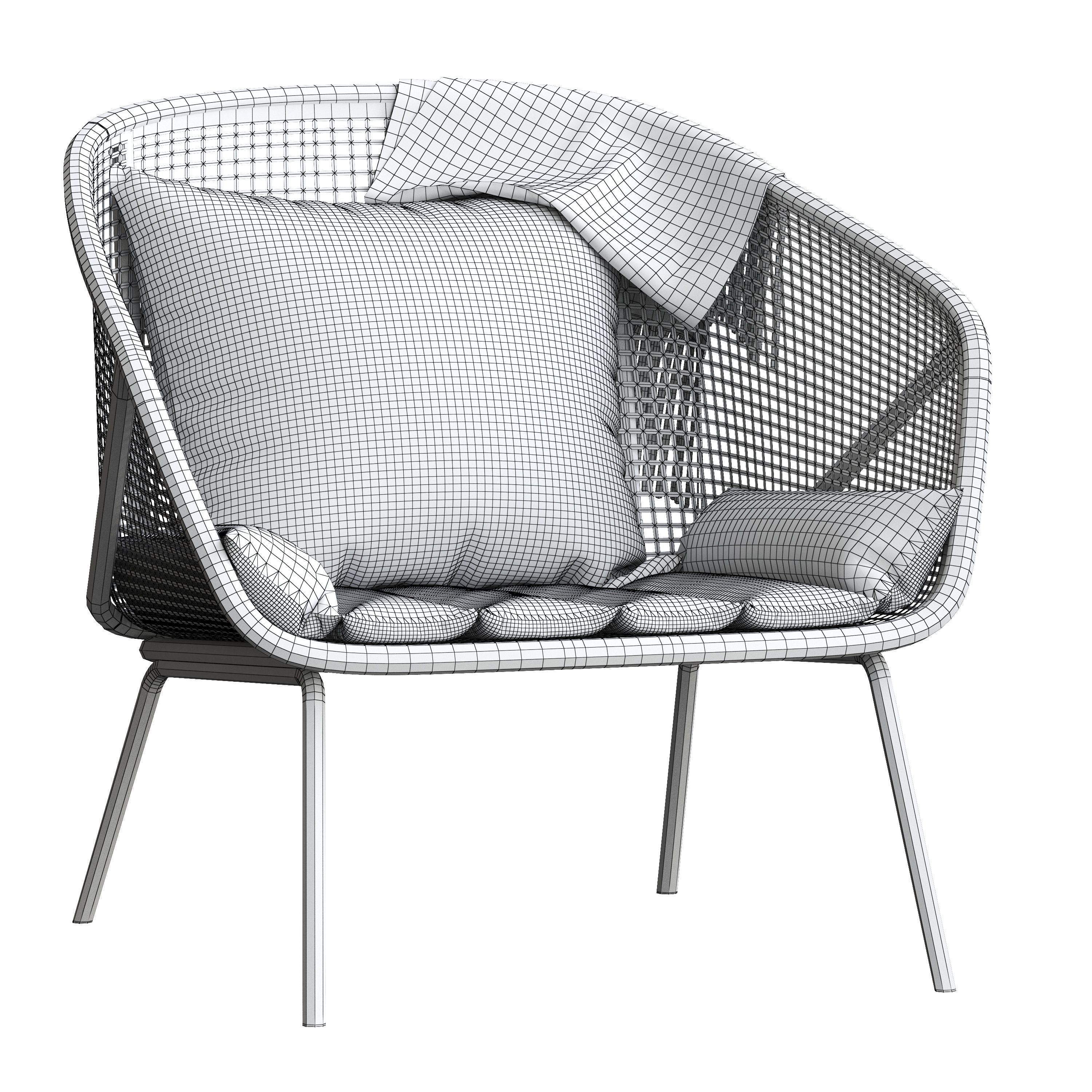 Sunday Lounge Chair 3D model_4