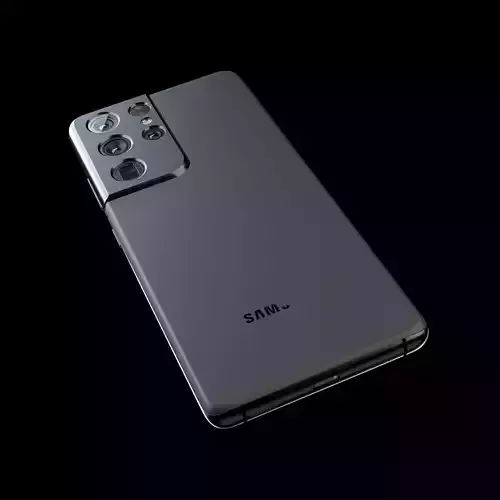Samsung Galaxy S21 Ultra with Stand - High Poly 3D model