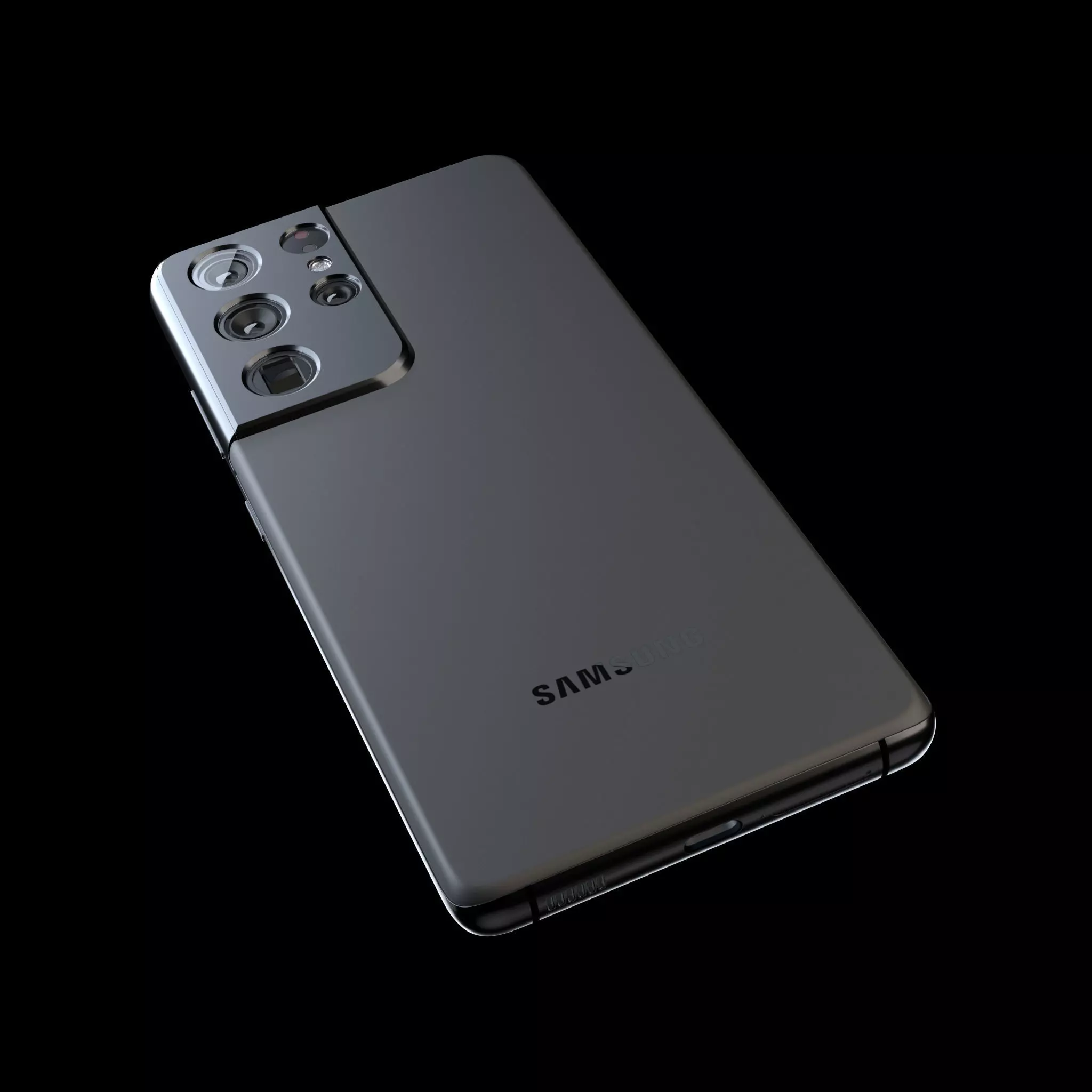 Samsung Galaxy S21 Ultra with Stand - High Poly 3D model