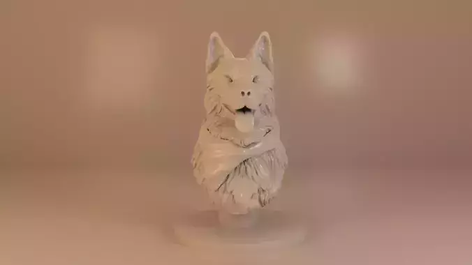German Shepherd Bust for 3D printing