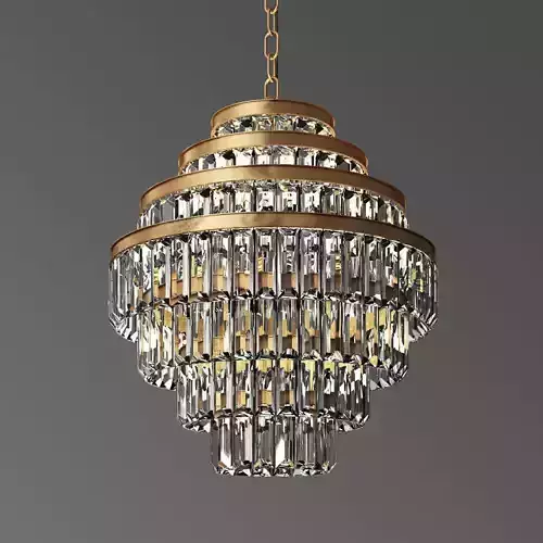 Alaine Crystal Medium Pendant RH