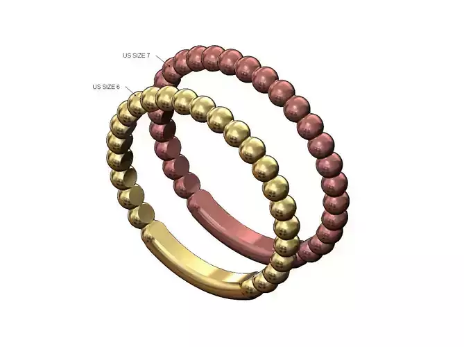 Bubble adjustable ring