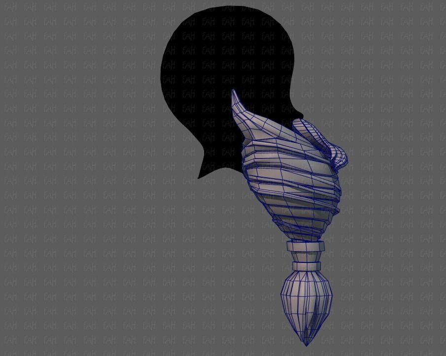 Beard V08 Low-poly 3D model_27