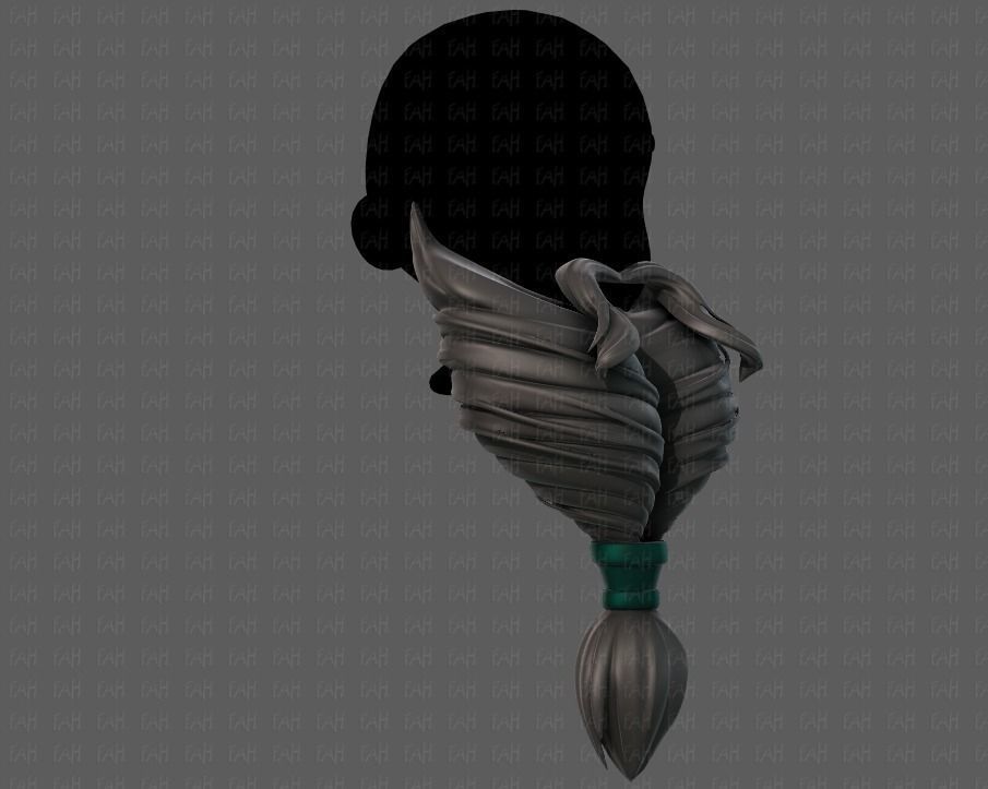 Beard V08 Low-poly 3D model_2