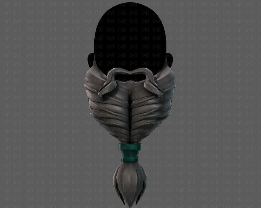 Beard V08 Low-poly 3D model_17