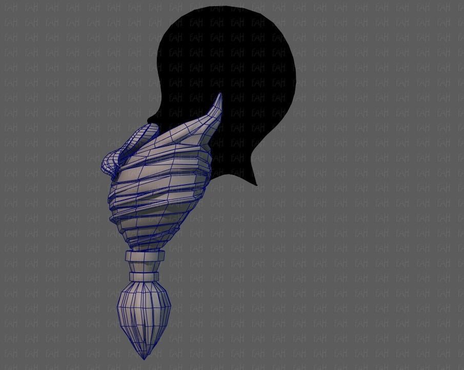 Beard V08 Low-poly 3D model_31