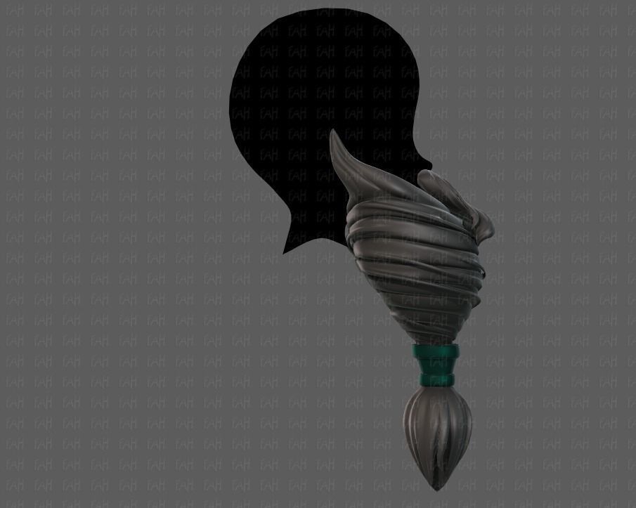 Beard V08 Low-poly 3D model_3