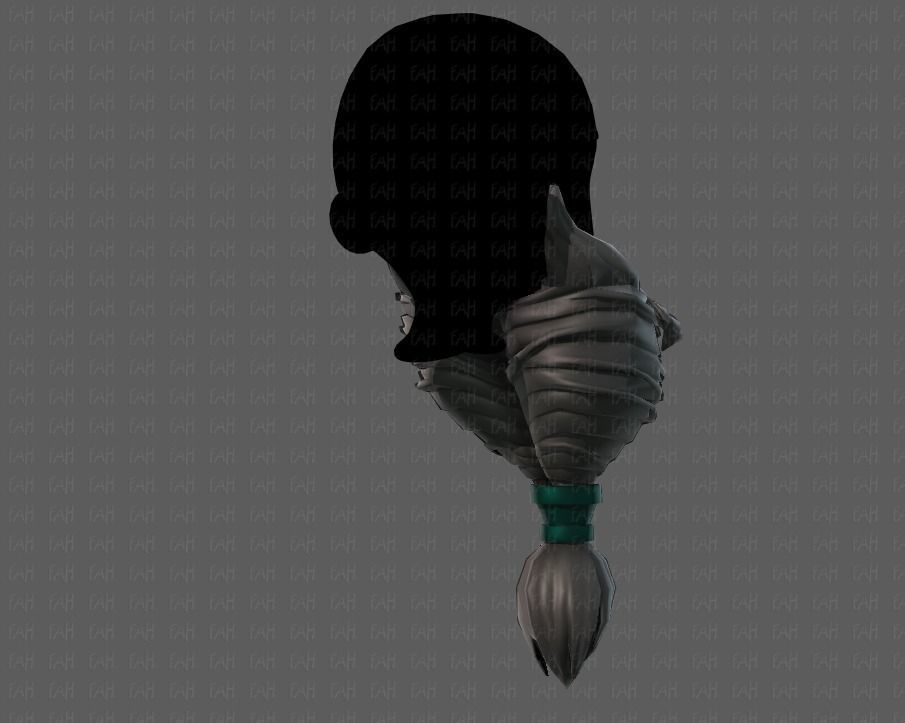 Beard V08 Low-poly 3D model_20