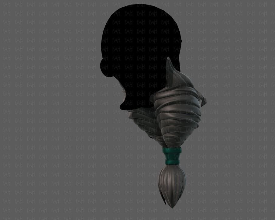 Beard V08 Low-poly 3D model_4