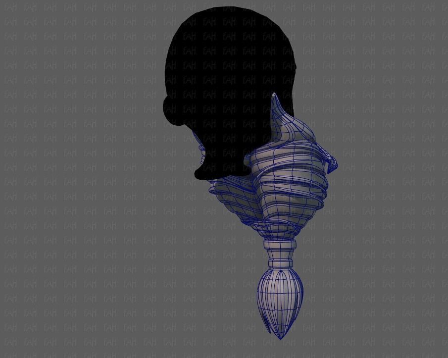 Beard V08 Low-poly 3D model_12