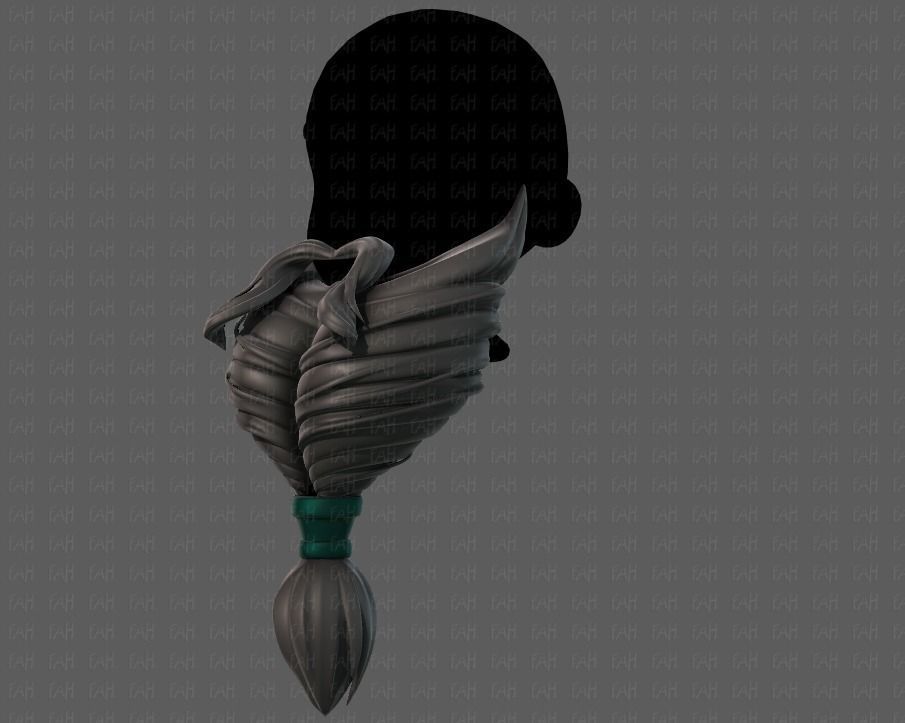 Beard V08 Low-poly 3D model_8