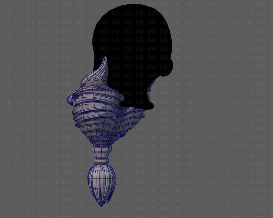 Beard V08 Low-poly 3D model_14