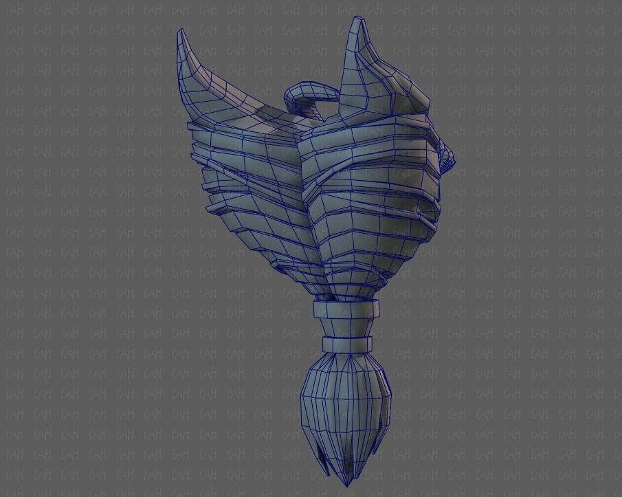 Beard V08 Low-poly 3D model_44