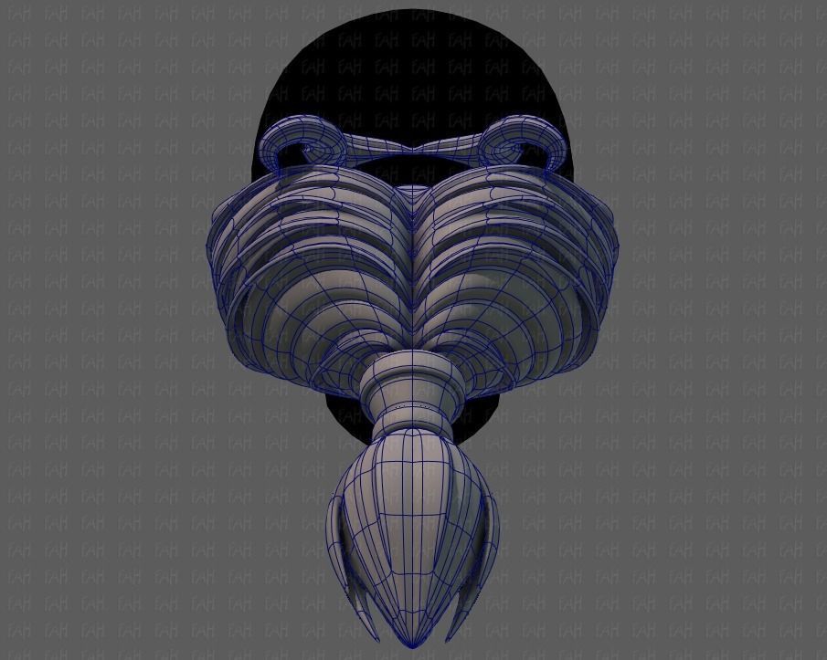 Beard V08 Low-poly 3D model_34