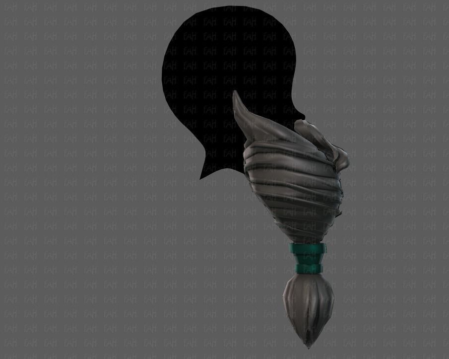 Beard V08 Low-poly 3D model_19