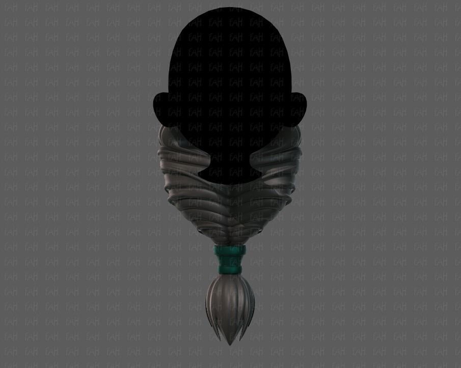 Beard V08 Low-poly 3D model_5