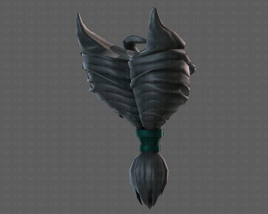 Beard V08 Low-poly 3D model_43