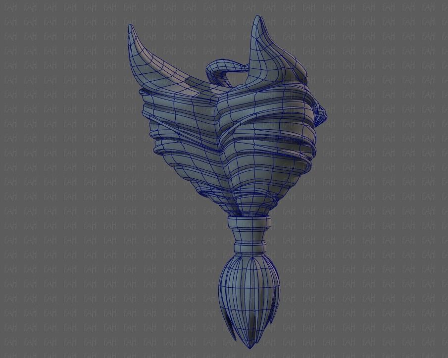 Beard V08 Low-poly 3D model_42