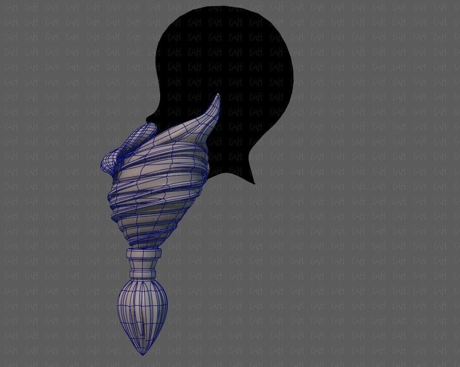 Beard V08 Low-poly 3D model_15