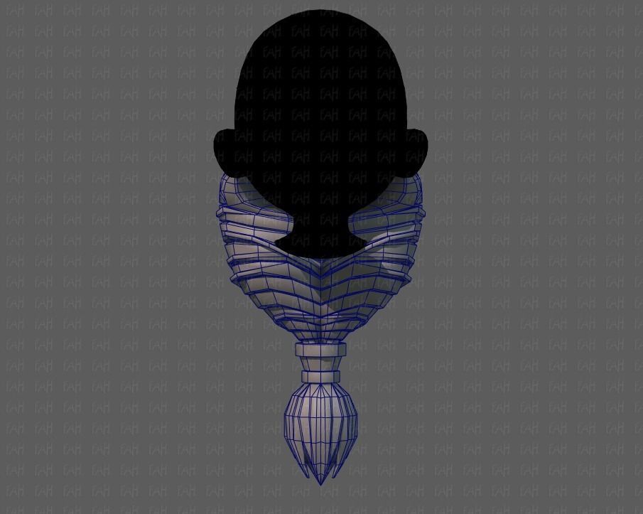 Beard V08 Low-poly 3D model_29