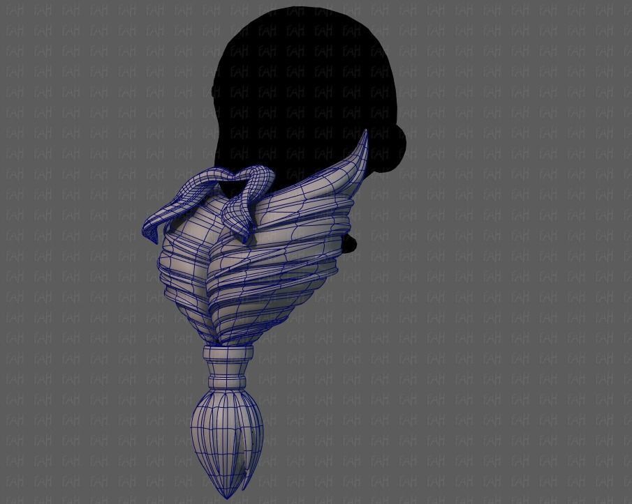 Beard V08 Low-poly 3D model_16