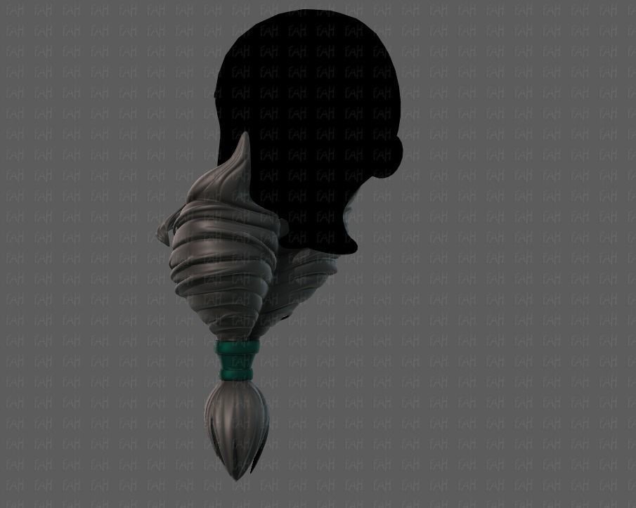Beard V08 Low-poly 3D model_6
