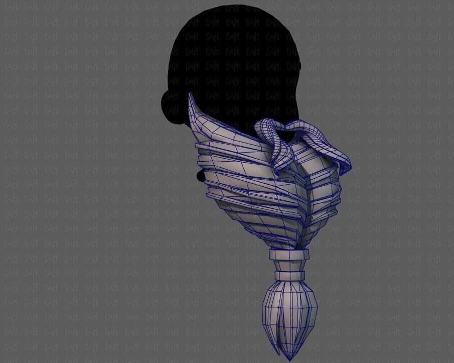 Beard V08 Low-poly 3D model_26