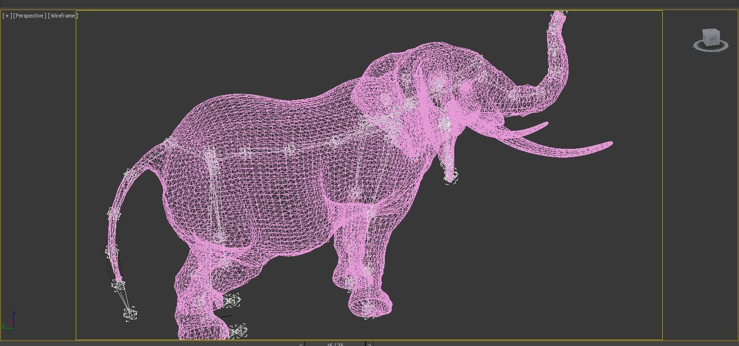 animated elephant 3D model_10