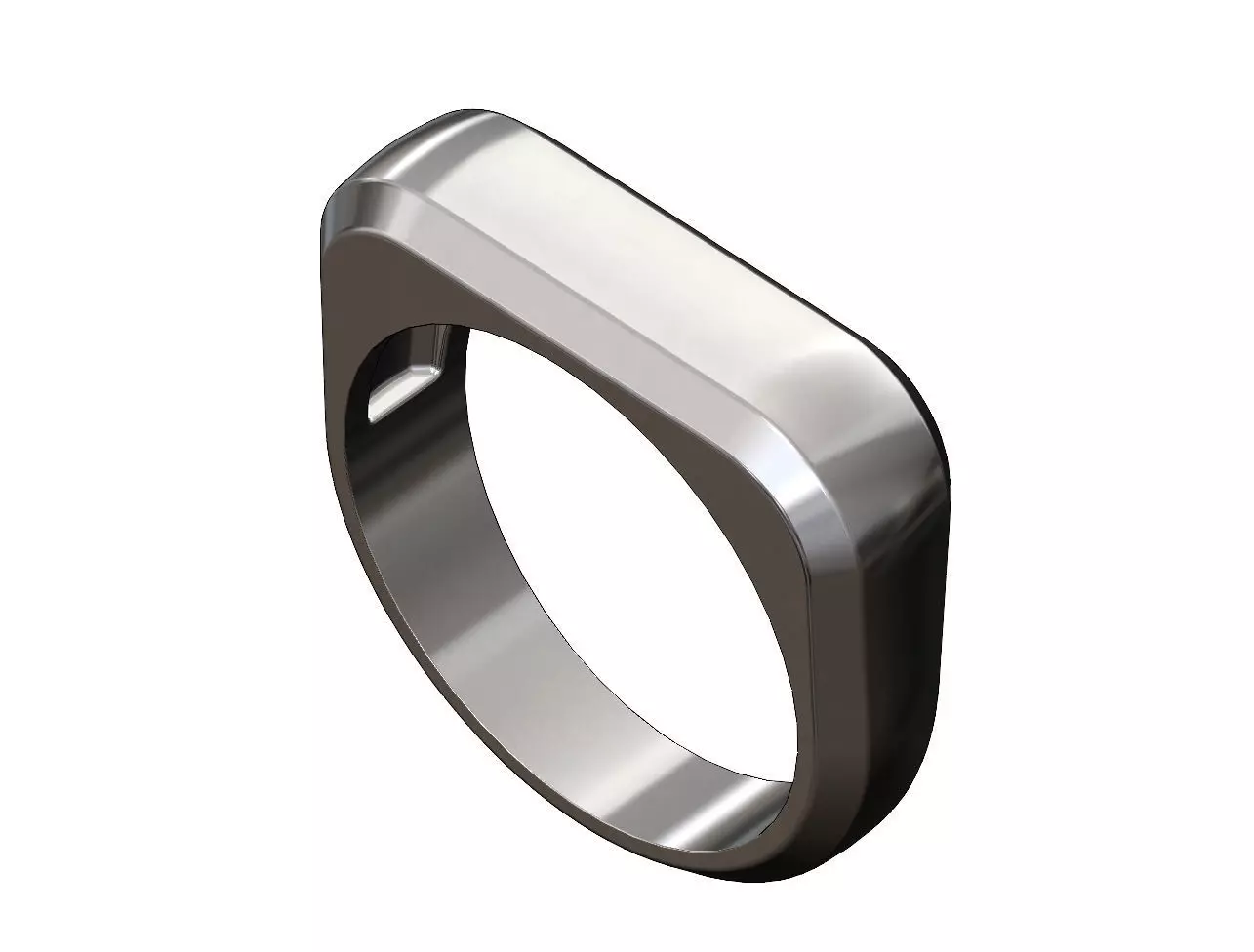 Fillet Dome Top Signet ring 3D print model