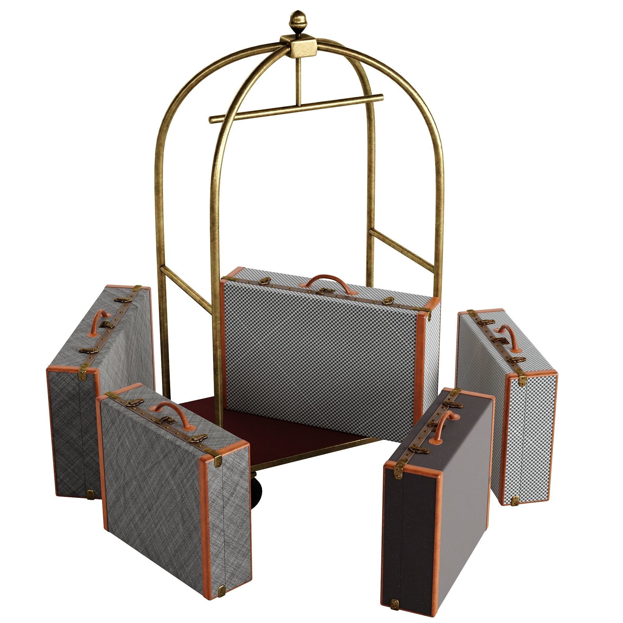 Hotel Trolley 3D model_10