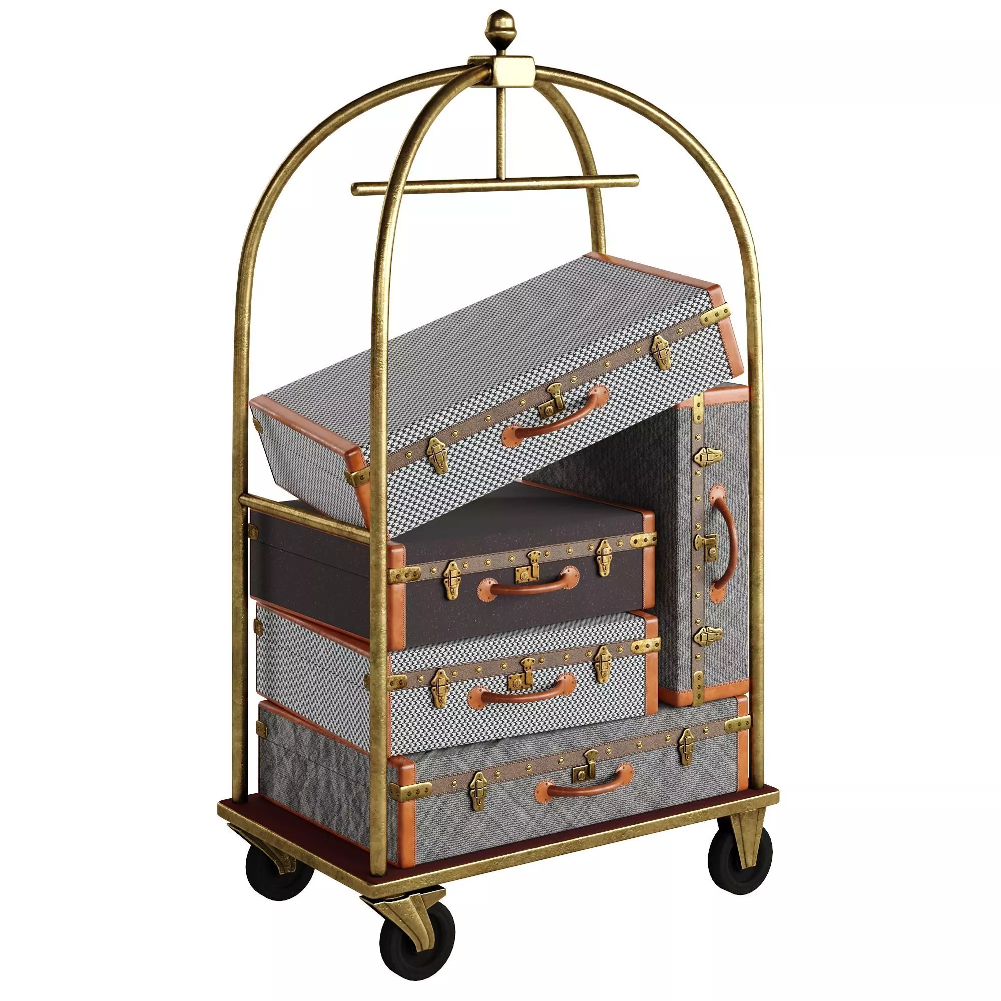 Hotel Trolley 3D model_0
