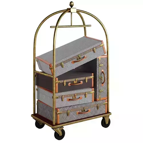 Hotel Trolley 3D model