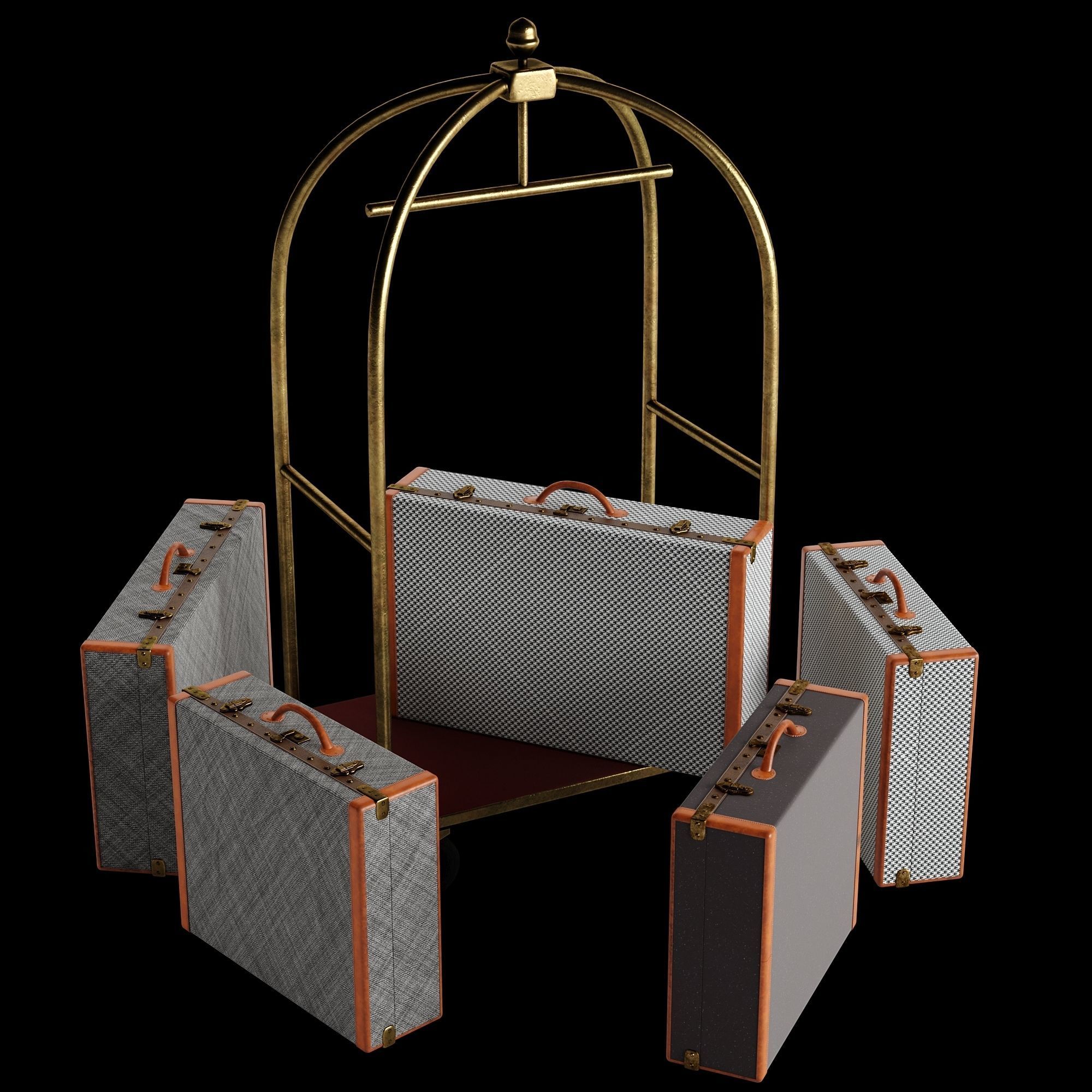 Hotel Trolley 3D model_18