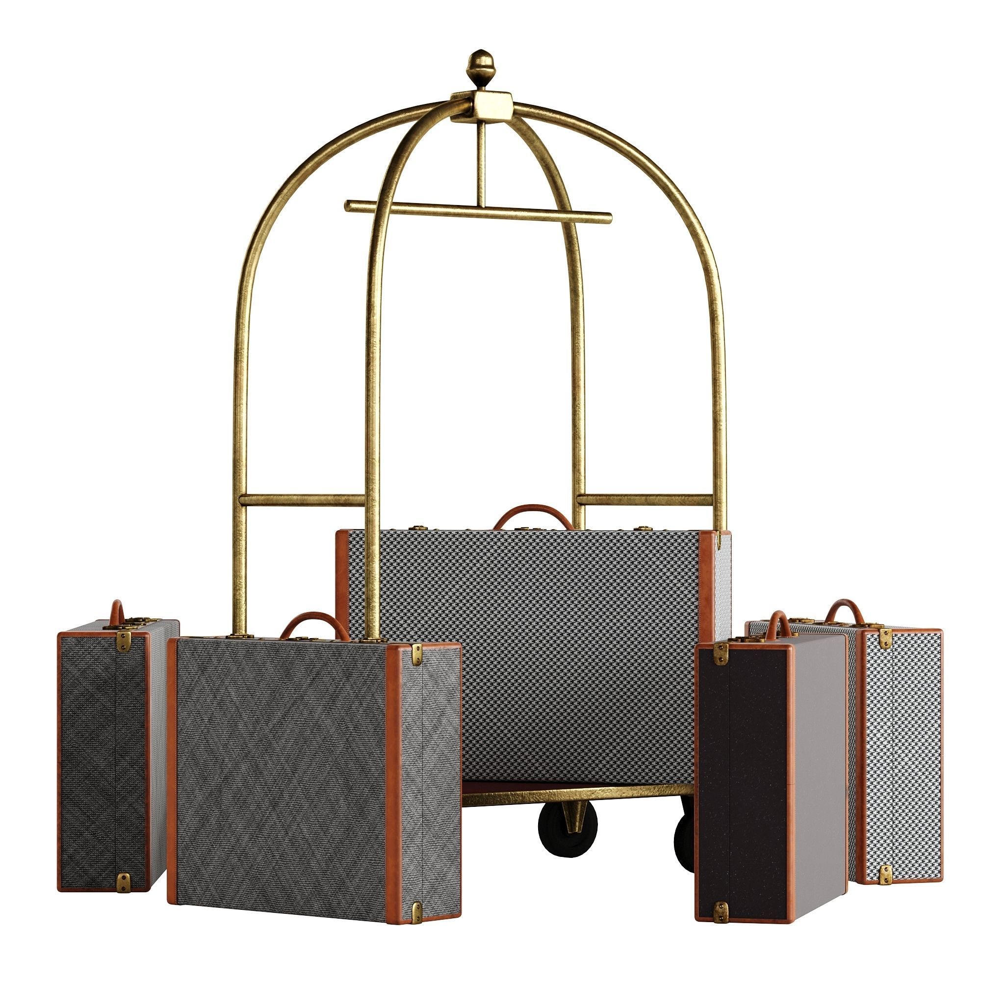 Hotel Trolley 3D model_4