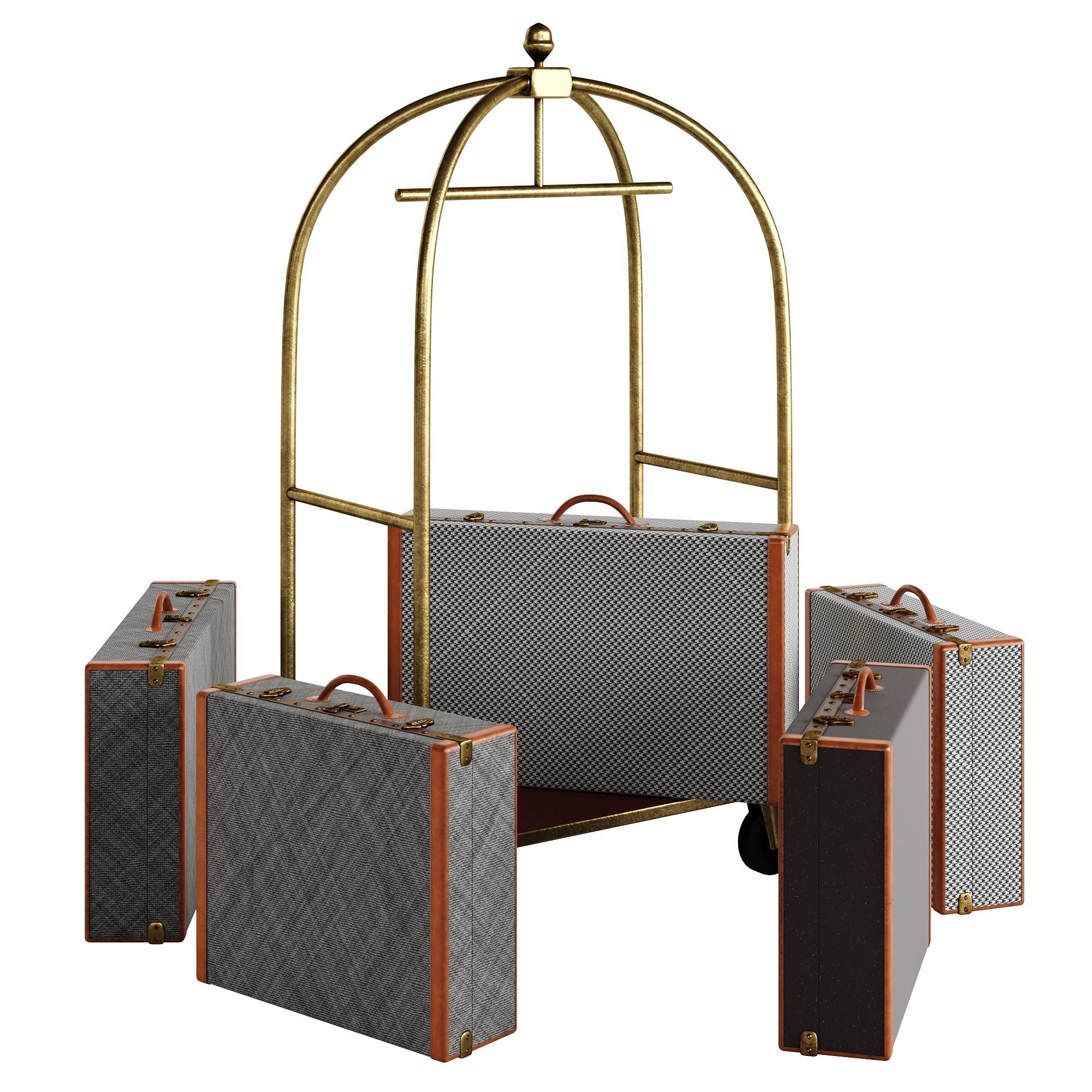 Hotel Trolley 3D model_1