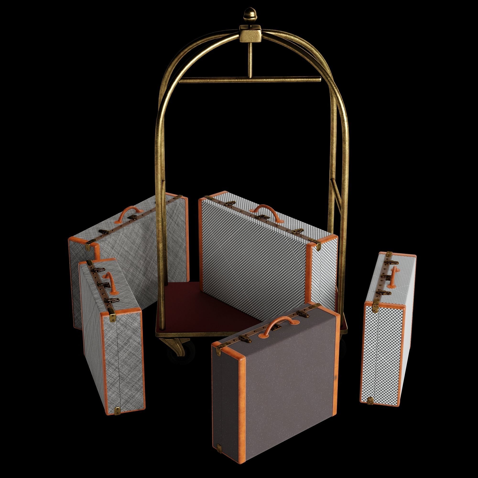 Hotel Trolley 3D model_19